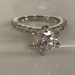 sale! 925 Sterling Silver CZ 6ct